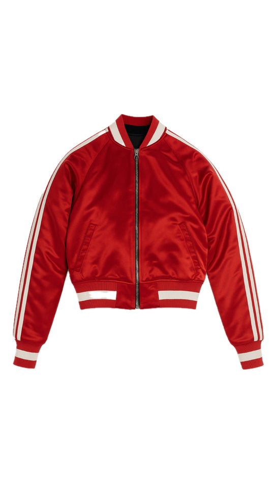 Satin Bomber Jacket